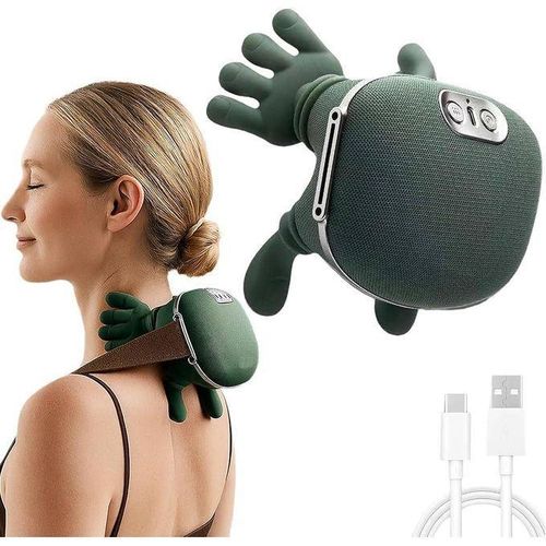 Neck and Back Deep Massager With Heat Simulated Human Hand