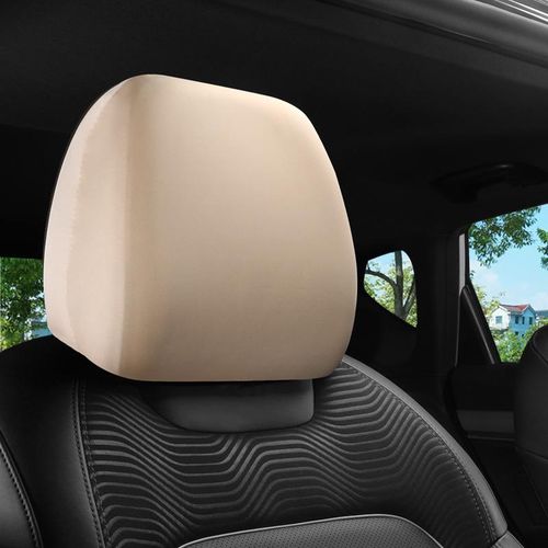 Black Cloth Headrest Cover For Car Truck Suv Auto Rest Protective Cover Interior Accessories