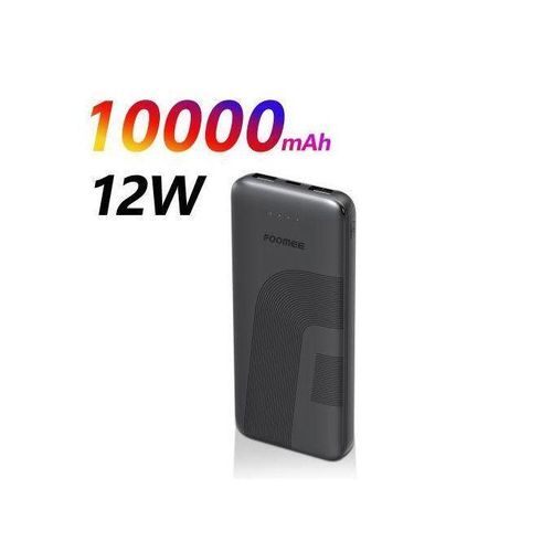 Original 10000mAh Portable Slim Power Bank with 12W Fast Charging and LED Light Indicator