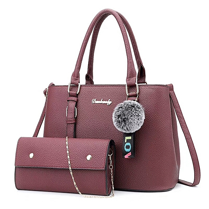 Danbaoly 2 In 1 Danbaoly Leather Handbag -Purple | Jumia NG