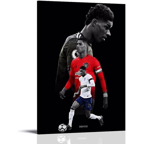 Marcus Rashford Poster Canvas Wall Art Prints Photo Picture Paintings Room Decor Home Decorative