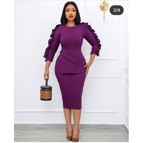 Adorable fitted gown for ladies