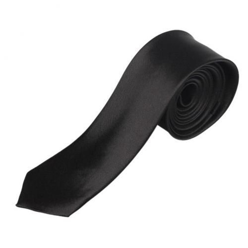 Plain Mens Neck Tie -Black