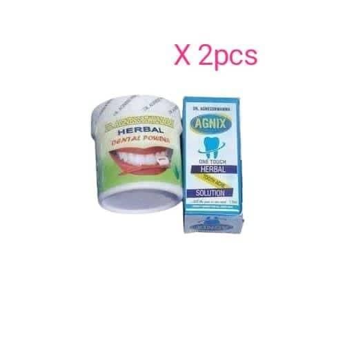 Agnes Nwamma Dental Liquid 7.5ml + Powder For Toothache 80ml - 2 Sets (Nafdac A7-2265L)