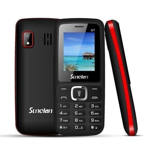 SunelanS7 1.8 Screen Phone, Dual Sim, Music, Camera, Touch Light, Game, BL 5CBattery-Black