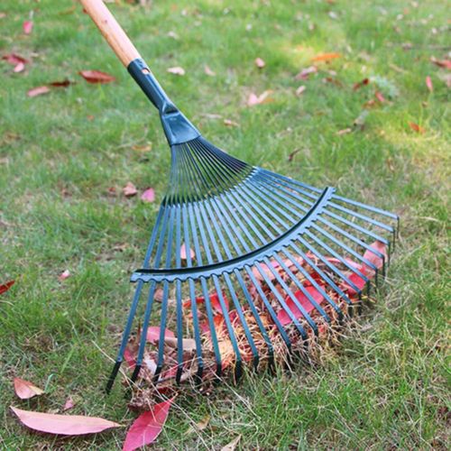 22 Teeth Steel Head Replacement Fan Rake for Head Replacement for Garden Lawns Patio & Yards Leaves Leaf Moss High Carbon