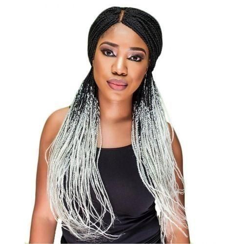 Braid Wig - Black/Grey
