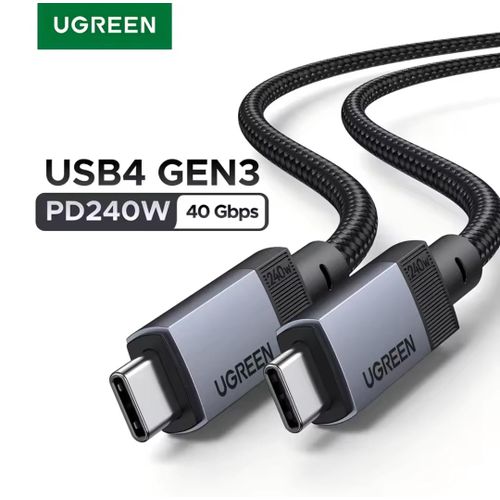 USB4 40Gbps Cable 240W PD 3.1 Fast Charging 8K Video for MacBook iPhone 1m