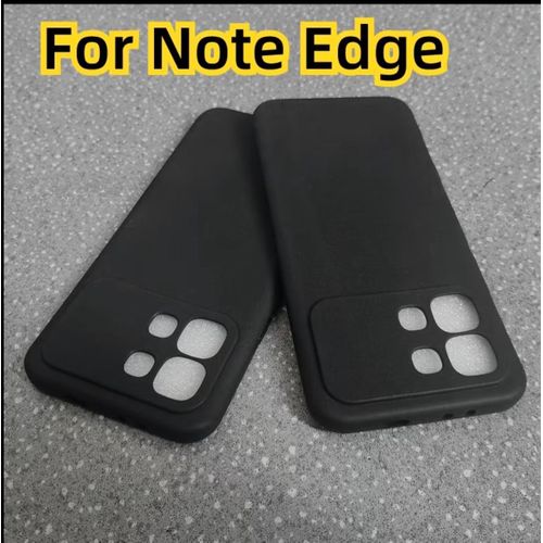 Note Edge Silicone Case & Pouch – Slim, Durable & Shock-Absorbing with Advanced Camera Protection. ( Black )