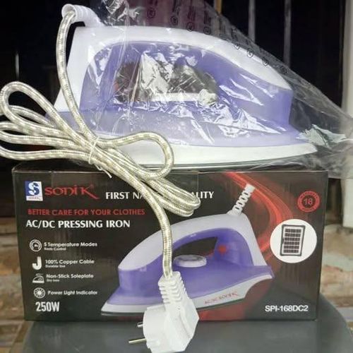 Electric Dry Iron 250W – Ideal for Solar Power & Low Electricity Usage