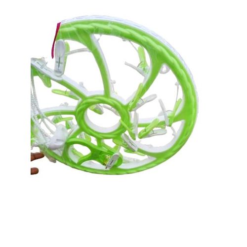 Multi- purpose clothes hanger with 24 clips