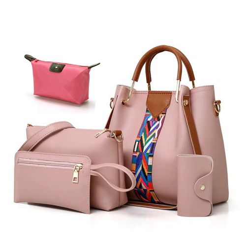 5 In 1 Multi Functional Women's Bag-Pink