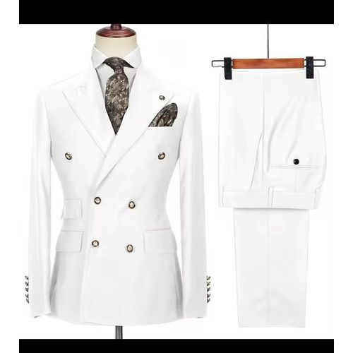 Men's Fitted Smart Suit - double breasted