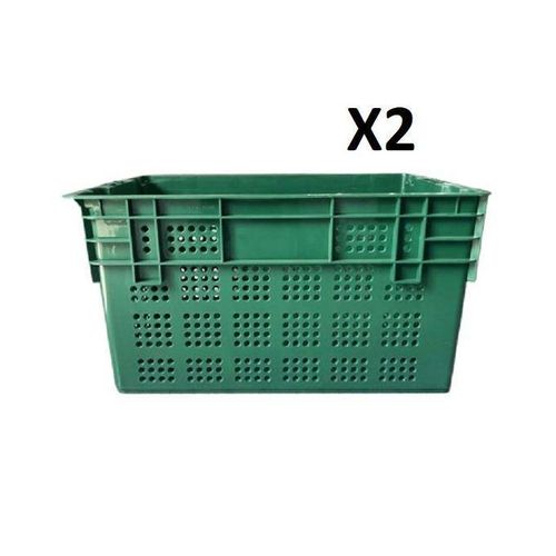 Heavy duty Storage Long Lasting Multi Purpose Power Plastic Crates X2