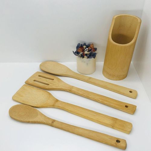 wooden kitchen spoon set
