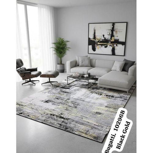 Bugatti 10296B Black Gold Center Rug