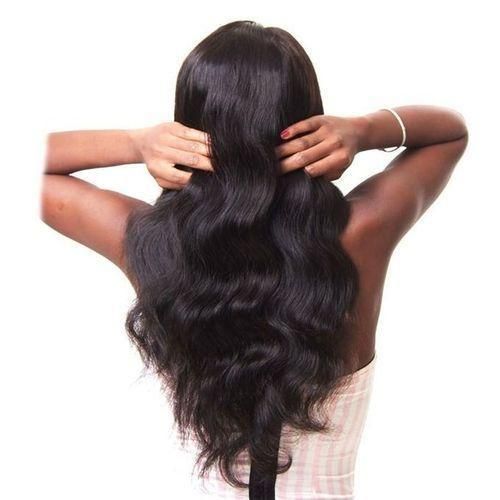 4 Bundle Pack Real Hair Bodywave Hair For Woman Remy Hair Extension Natural Black