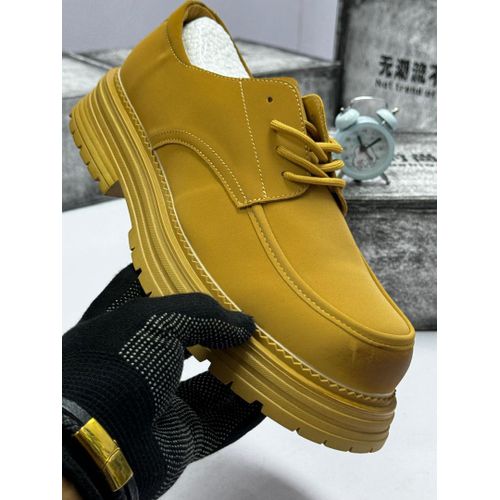 Classic Yellow Men's Platform Shoes