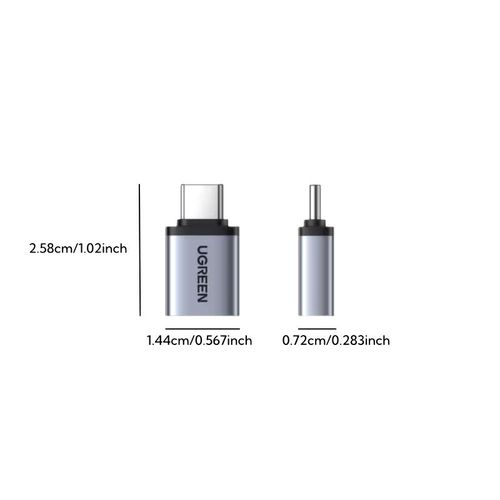 USB C to USB A 3.2 Phone OTG Adapter 10Gbps High-Speed Data Transfer - Slim, Durable & Portable Type C Converter for Smartphones, Flash Disks & Laptops