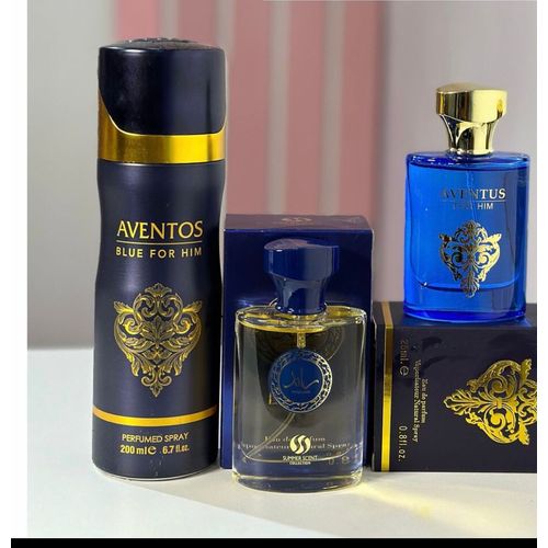 Aventus For Him Perfume 25ml And Summer Scent Luxe 25ml With Aventos Body Spray