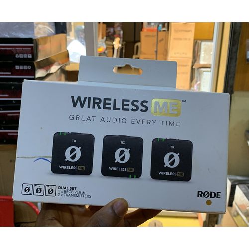 RØDE Wireless ME Dual Wireless Microphone System – 1 Receiver & 2 Transmitters – Black