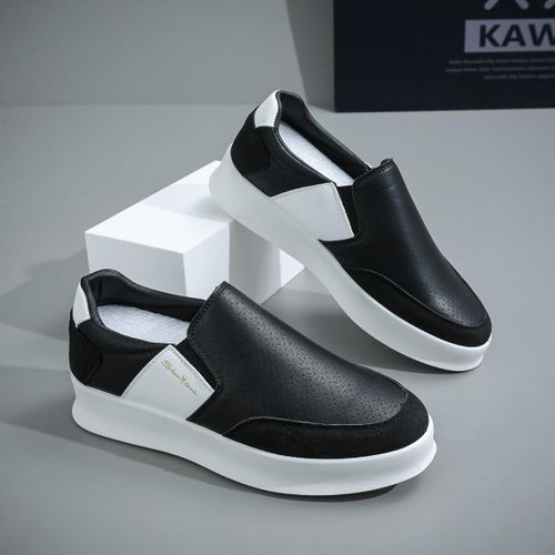 Samkom Unisex Black and White Sneakers