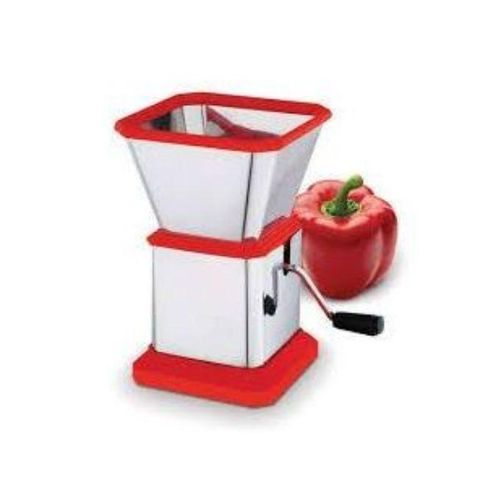 Stainless Hand Grinder: IDEAL FOR Dry Fruit, Peanuts, Chilli, Ginger, Garlic Etc ( RED )
