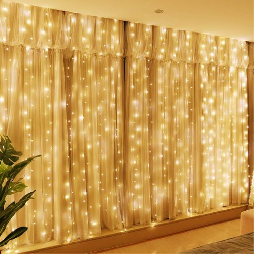 300LED Fairy Curtain Lights 3mx3m Multicolor String Lights