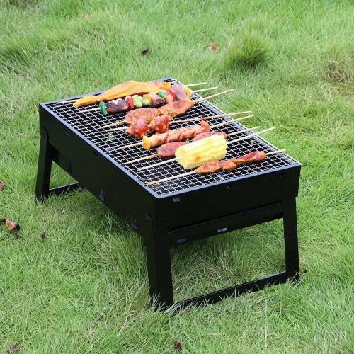 Portable Folding Charcoal Barbecue BBQ Grill – Compact Outdoor Tabletop Griller for Camping, Picnics & Parties