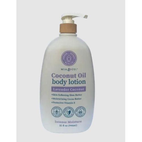 MIA & CO. Lavender Coconut Body Lotion with Coconut Oil, Shea Butter, Cocoa Butter & Vitamin E