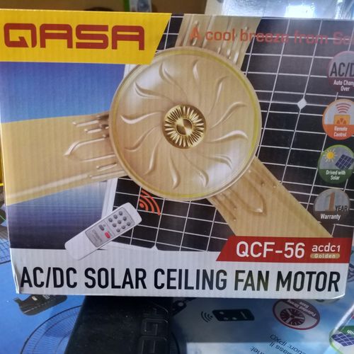inverter friendly AC DC ceiling fan -56 inches ( NO SOLAR PANEL, NO BATTERY)- GOLD