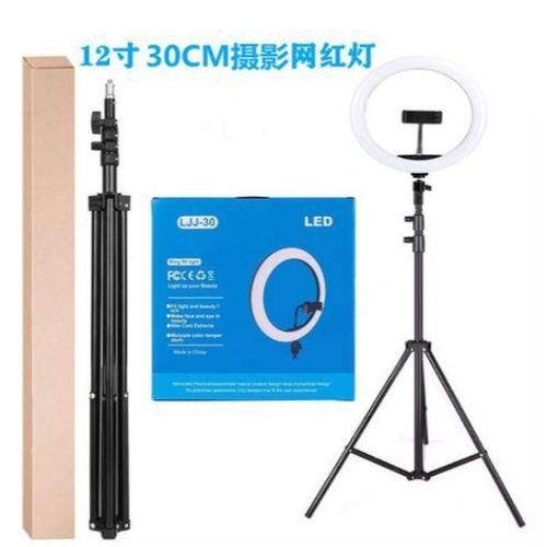 12inches LJJ30 Auto Led Light +Stand + Phone Camera Holder