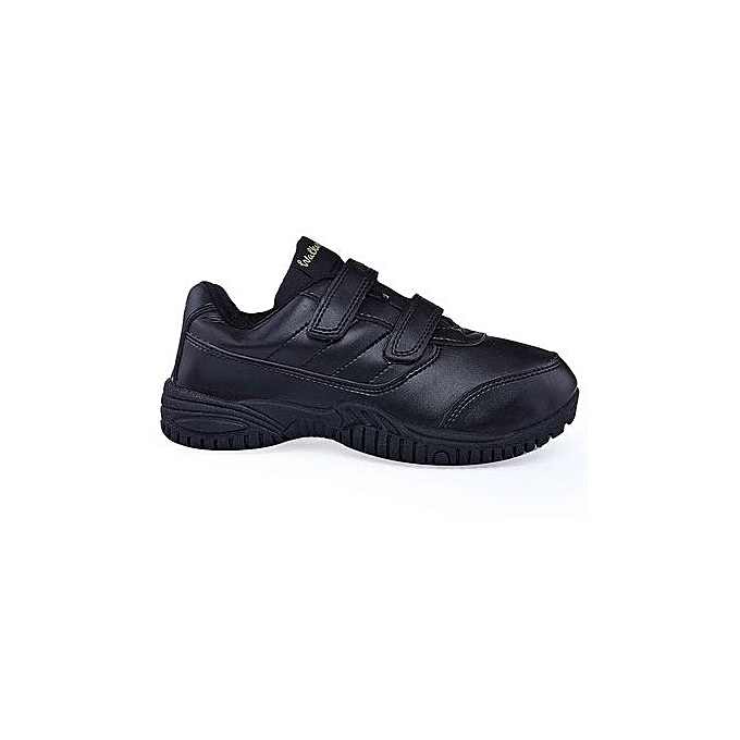 Walkaroo Big Boys Durable Double Strap School Shoe - Black | Jumia NG