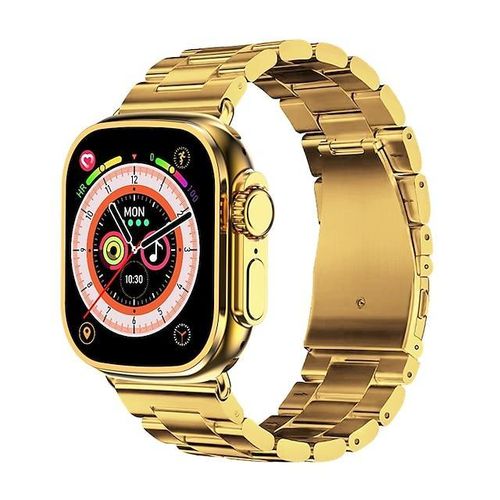 JS29 Ultra Max AMOLED Smart Watch Fitness 2.05'' HD Screen Golden Smartwatches