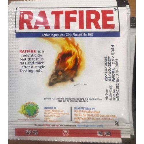 RAT KILLER/ RAT POISON / RODENTICIDE-5g X 3 Pieces
