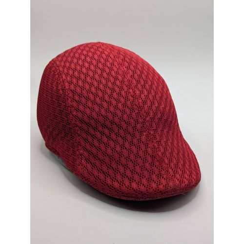Classic Red Netted Hole Men's Red Panama Hat
