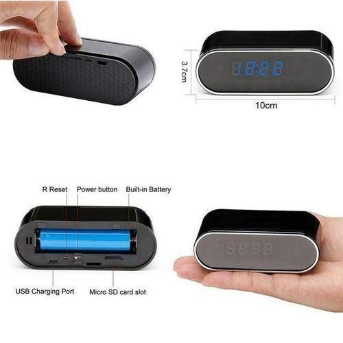Mini WiFi Digital Clock Hidden Camera