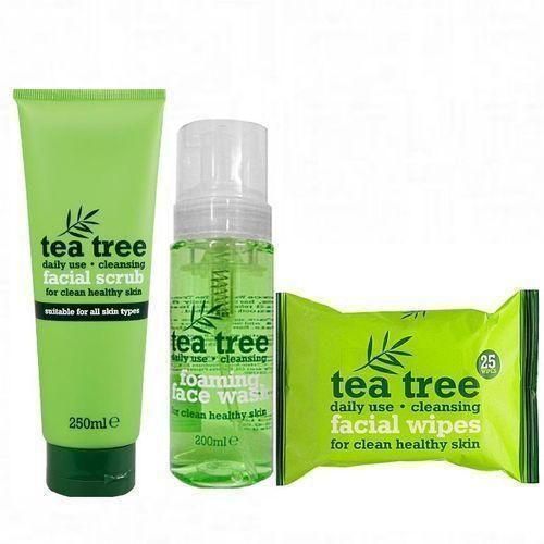 Tea Tree Daily Cleansing Facial Wipe,Scrub, Wash