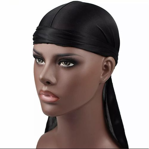 NEW Luxury Silky Plain DURAG - Black