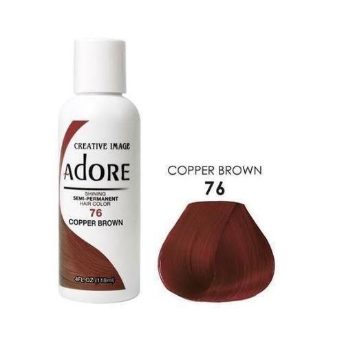 COPPER BROWN 76 - Semi Permanent Hair Colour Dye