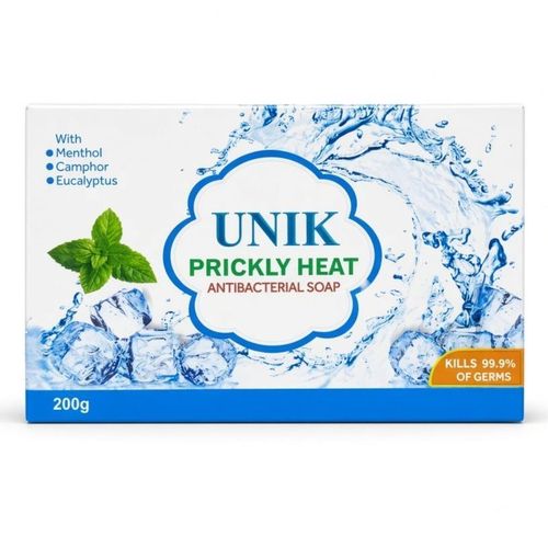 Prickly Heat Antibacterial Soap With Menthol, Camphor & Eucalyptus - 200g