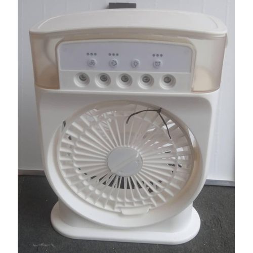 Mini Cool, Spray, Water, USB, Rechargeable Fan ,White/ 7-color LED lights