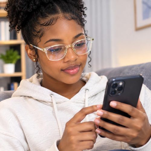 Trendy Transparent Frame Spectacles with Gold Metal Accent Brow Line - Women’s Vintage Cat-Eye Clear Glasses for Computer, Office & Fash*On (Clear & Gold)