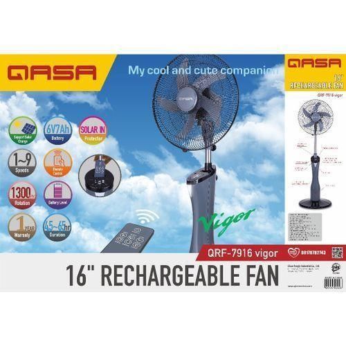 16" Rechargeable Fan With Remote -7916HR fan