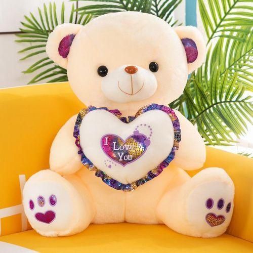 Hug Bear Children's Toy Plush Toys Stuffed Animal Toys Teddy Bear Cream Color