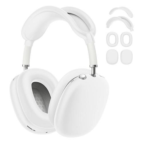 AirpodsMax 6in1 Full Body Silicone Case-white