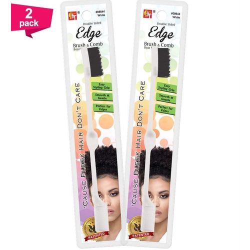 Pack Of Beauty Town Double-Sided Edge Brush & Comb