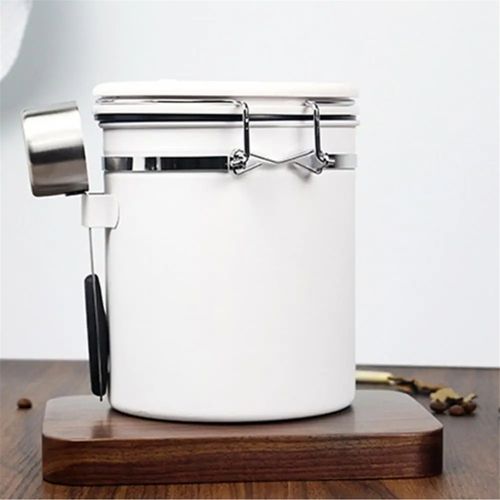 1800ML Stainless Steel Coffee Canister Airtight Container E