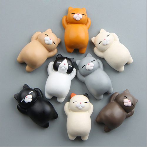 3D Cartoon Cat Funny Fridge Sticker Refrigerator Magnet-