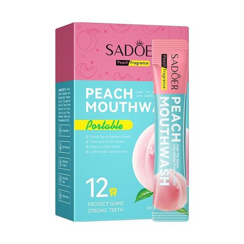 20pcs Fresh Breath Peach Mouthwash ( 10ml Pocket Size)